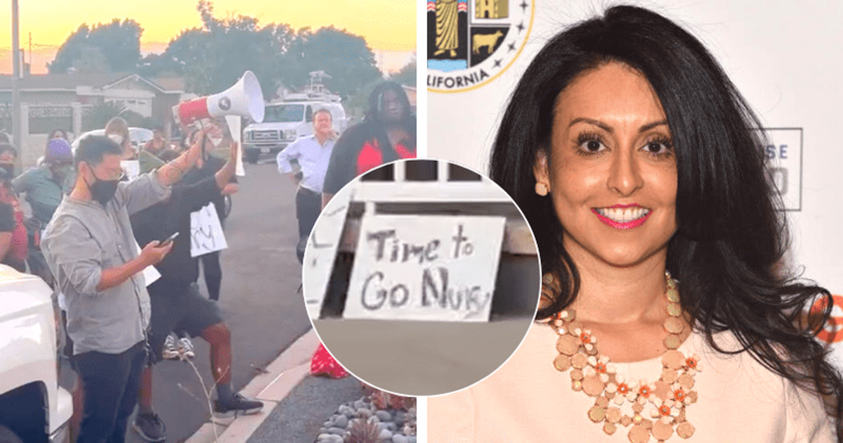'Nury Martinez has got to go’: Protesters lay siege to LA Council Prez’s home after racist audio leak