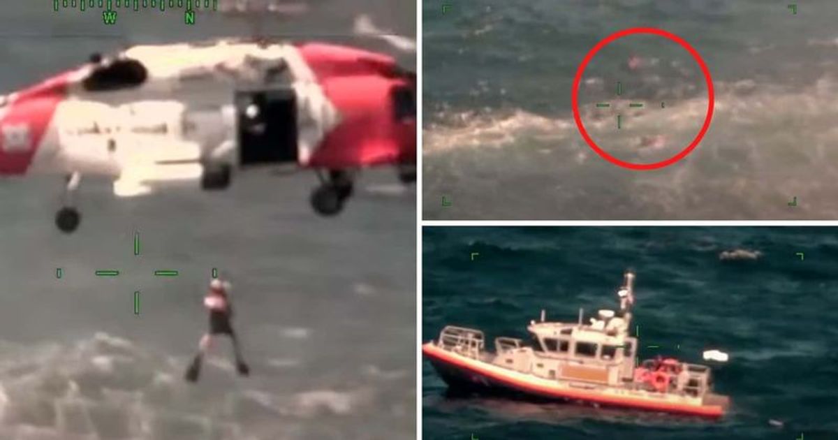 Coast Guard rescues 3 boaters who were 'fending off' sharks after their boat sank off Louisiana coast