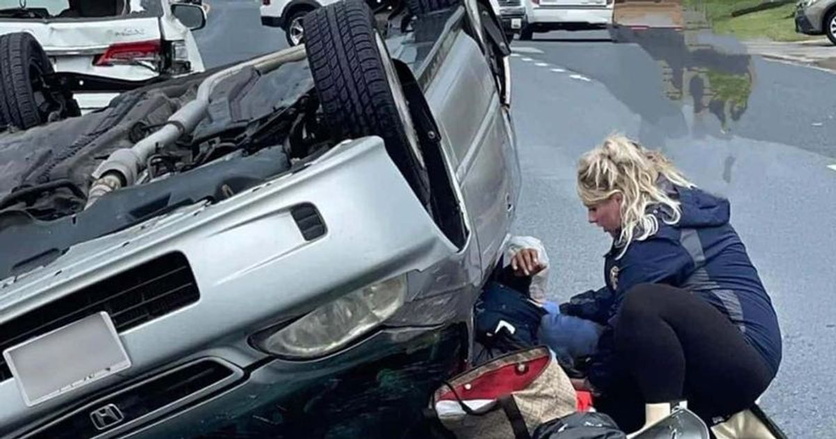 Megan Warfield: 9-month pregnant firefighter hailed for rescuing car crash victim despite being in LABOR