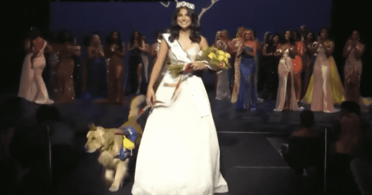 Alison Appleby: Teen with autism and epilepsy crowned Miss Dallas Teen USA, thanks service dog for support