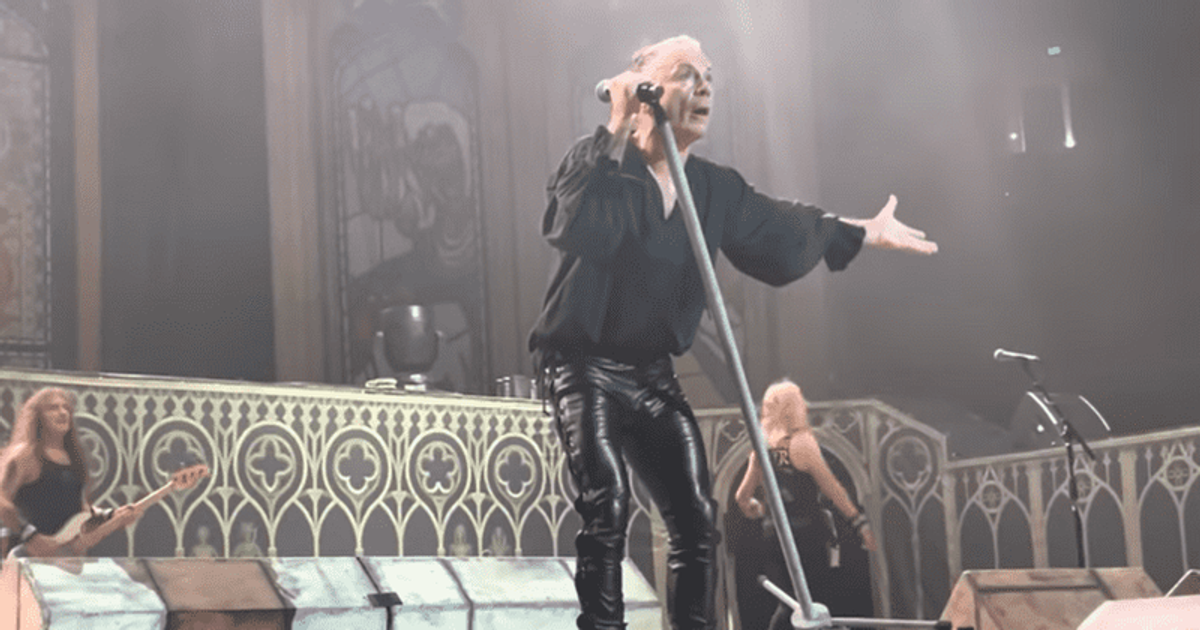 'F*****g idiot with big a**e': Bruce Dickinson chastises fans for smoking weed during Iron Maiden show