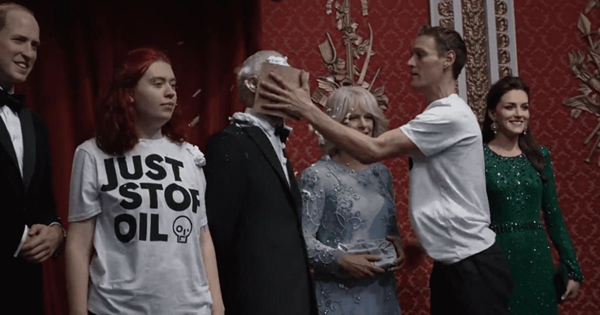Charles is no oil painting: Eco goons smear cake on King Charles wax statue amid masterpiece vandalism