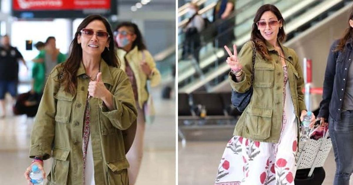 Makeup-free Natalie Imbruglia, 47, looks half her age as she arrives in Sydney