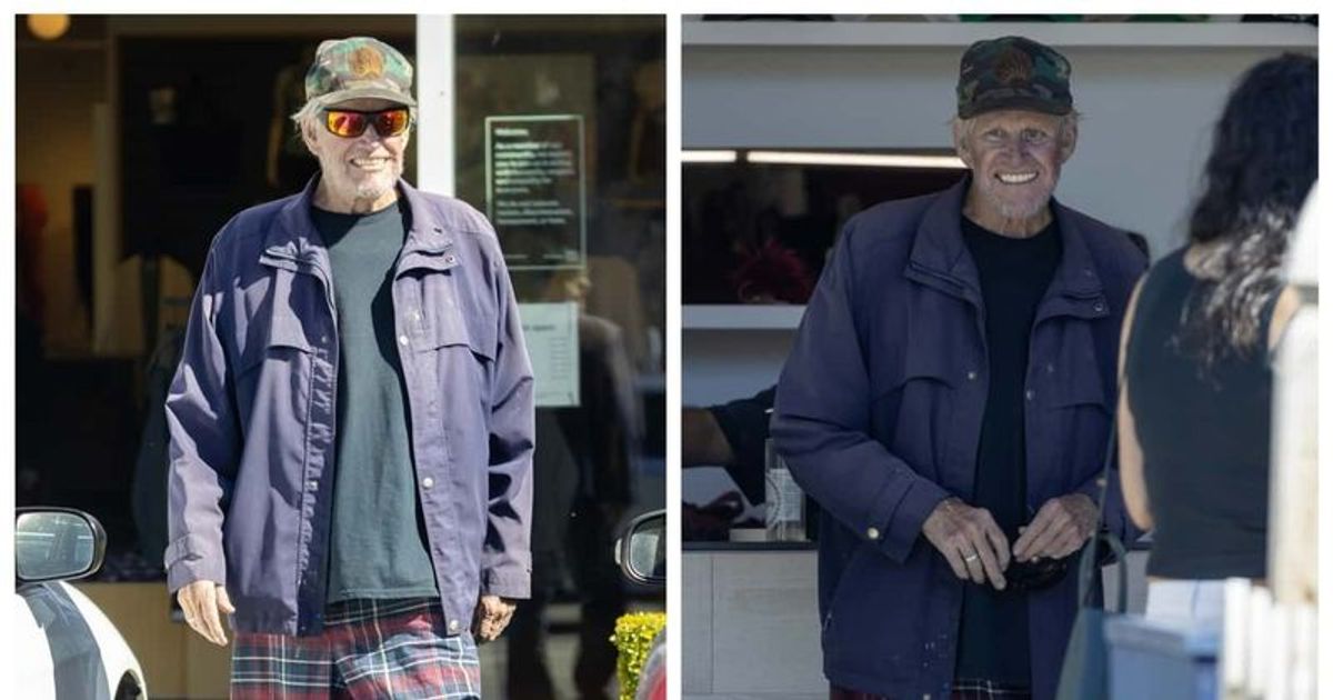 Gary Busey get busy in his jammies for trip to a local shoe repair store as he puts scandals behind him