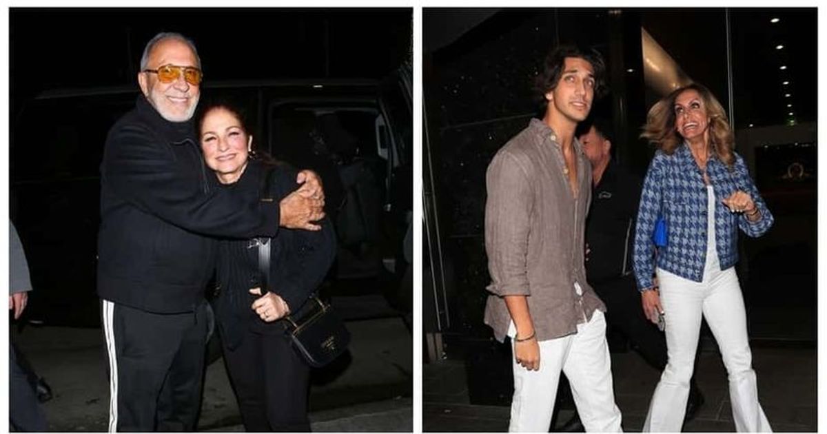 Gloria Estefan and husband Emilio in great spirits as they were spotted after a dinner in Beverly Hills