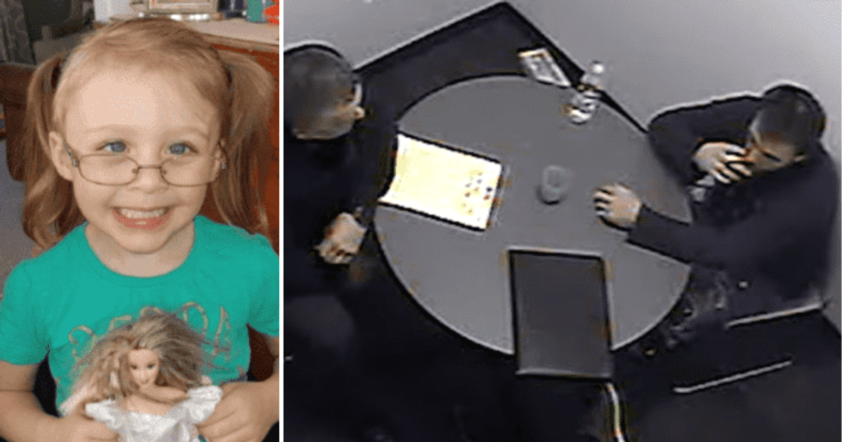 The brutal murder of little Harmony Montgomery: Smoking Adam Montgomery yells at cops in interrogation