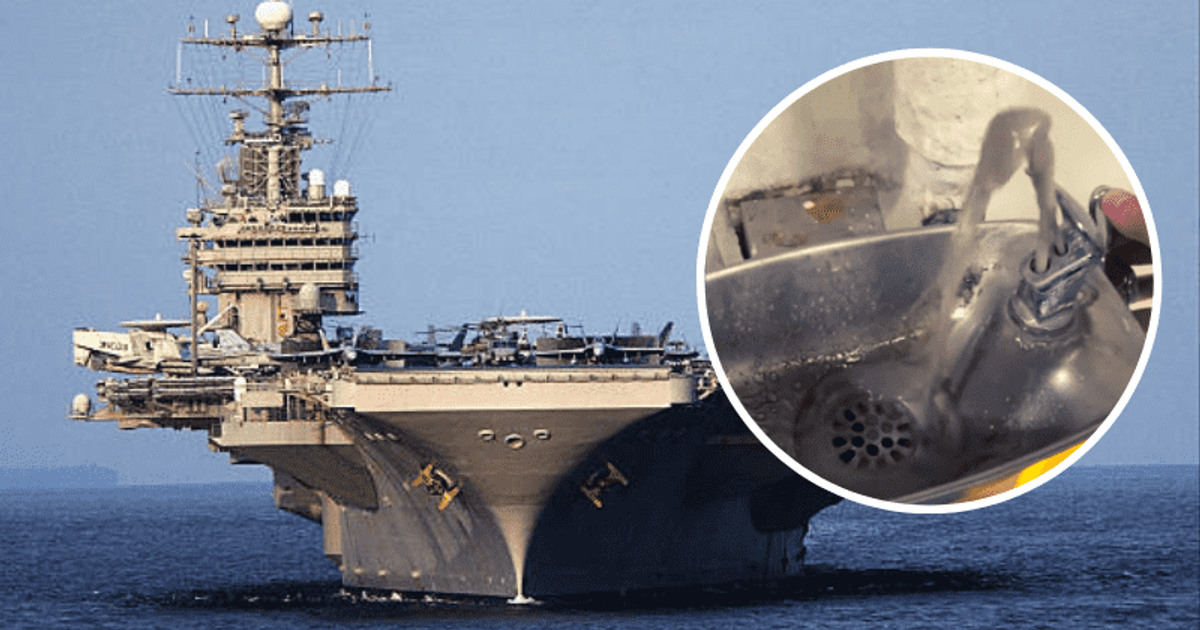 US Navy sailors share video evidence after E. coli found in ship's drinking water that 'smells like s**t'