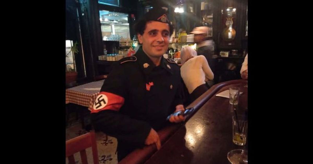 Outrage as man in Nazi Halloween costume walks into NYC bar before shocked customers throw him out