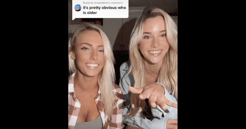 Guess who's older? Mom and lookalike daughter dare followers to tell them apart in viral video
