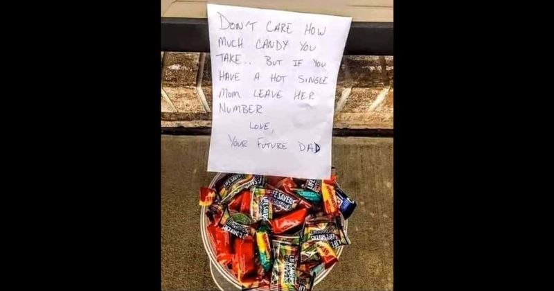 'Better off on Tinder': Internet divided over cringey Halloween note by dad looking for 'hot single mom’