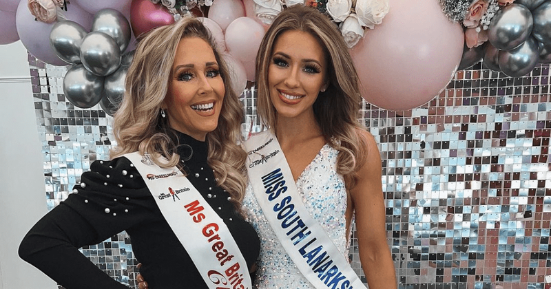 Amy Meisak: Miss Great Britain celebrates title with lookalike mom Laurie who was runner-up in over 45 category