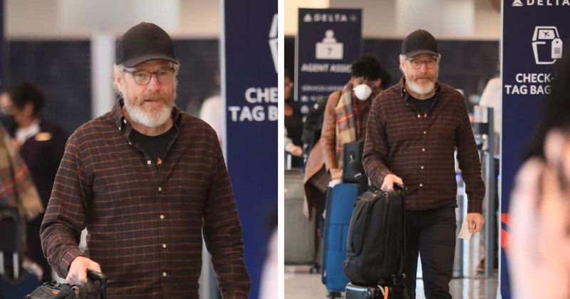 Bryan Cranston looks unrecognizable as actor spotted at LAX Airport