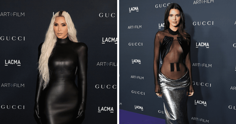 Kim Kardashian and Kendall Jenner steal the spotlight with racy outfits at LACMA Art + Film Gala