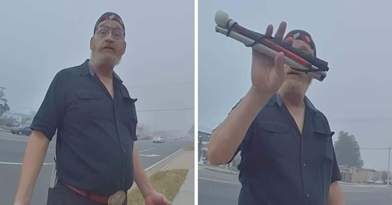 James Hodges: Video shows Florida cops arrest blind man, 61, for carrying walking stick in pocket