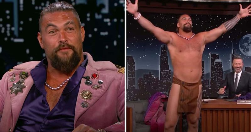 'I’m in it every day': Fans drool over 'nearly perfect' Jason Momoa as he strips down to Hawaiian malo