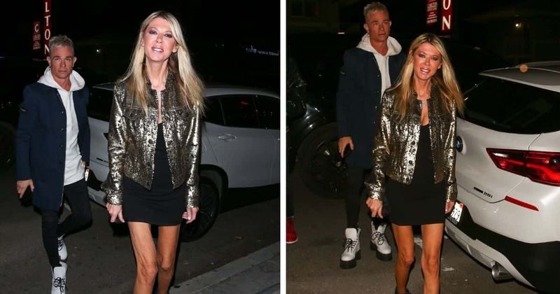 'Worryingly thin' Tara Reid sizzles in stylish LBD and sequinned jacket at Evan Ross' Studio City sushi party