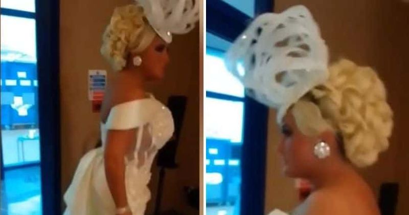 Mother-of-the-groom faces backlash after she wears white floor length sequinned gown to her son's wedding