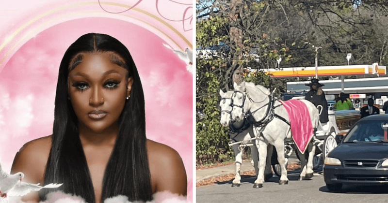 Shanquella Robinson's body carried in a horse-drawn carriage as hundreds gather to pay last respects