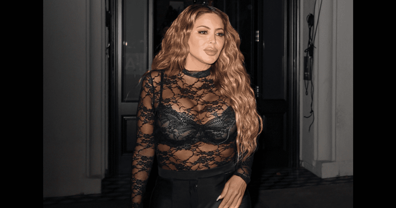 Marcus Jordan's rumored GF Larsa Pippen looks sensuous in black lace outside West Hollywood restaurant