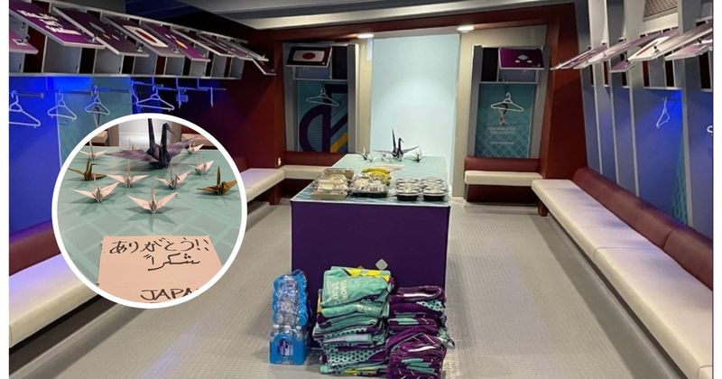'Arigato': Japan team earns praise leaving dressing room spotless with origami swans after World Cup win