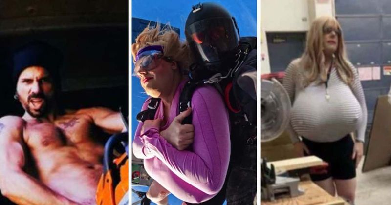 Who is Voodoo? Porn star took infamous trans teacher with size Z prosthetic breasts on 'challenge' skydive