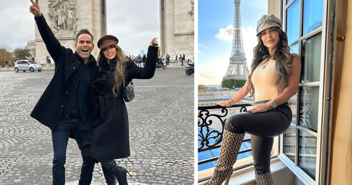 Lovers in Paris: 'RHONJ' star Teresa Giudice and husband Luis Ruelas show off romance in matching outfits
