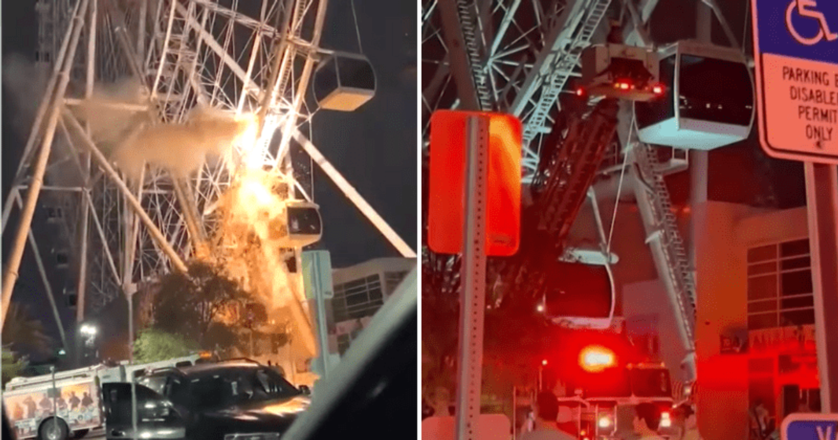 60 rescued after ferris wheel at Orlando's ICON Park catches fire, just months after fatal incident