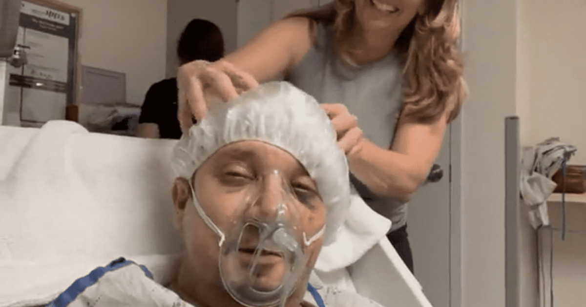 'Thank you mama': Jeremy Renner shares first video from ICU bed after snowplow accident