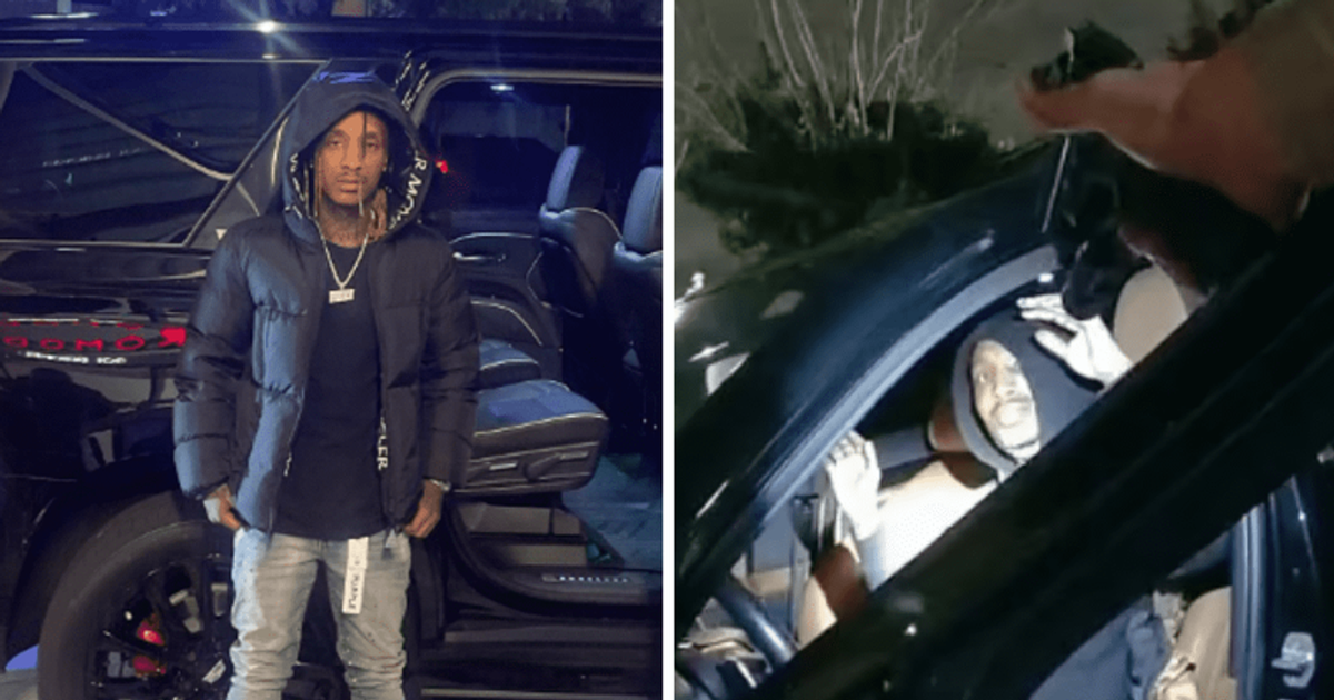 Who is Feezy Lebron? Cops threaten to shoot LA rapper in the chest for 'sitting in a car' on New Year's Eve