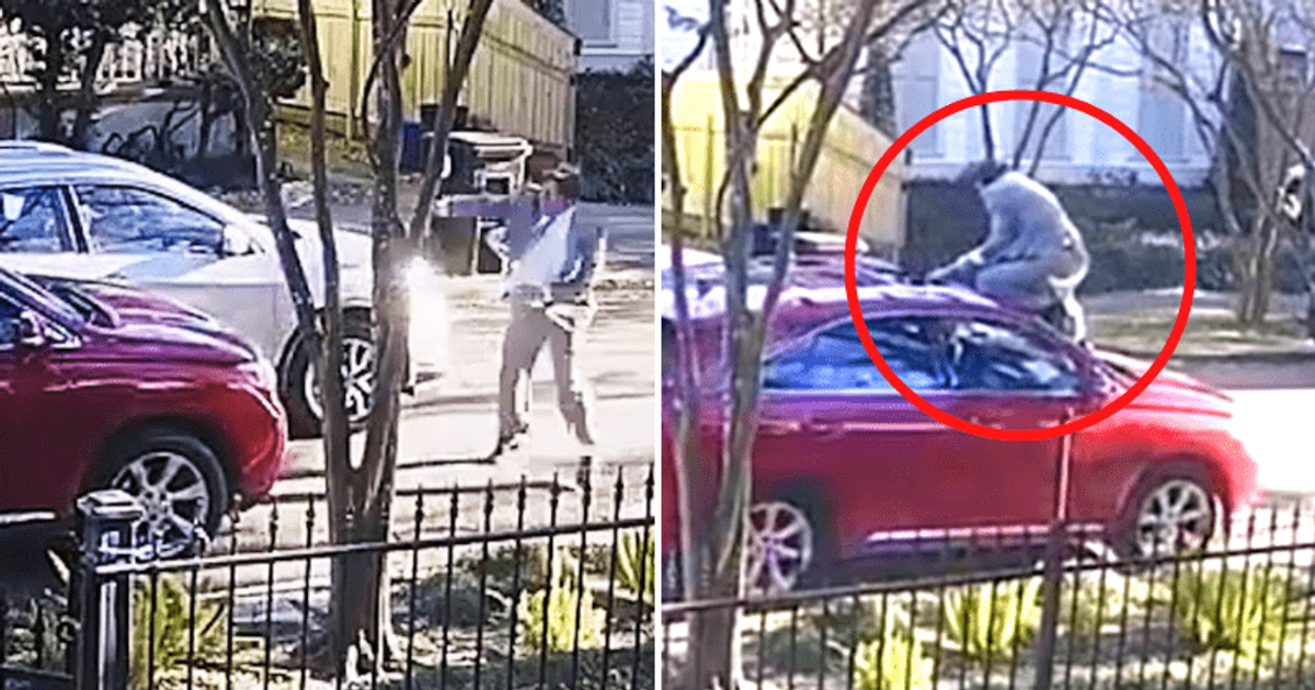 Louisiana man fights off carjackers with help of steaming POT OF GUMBO in stunning video