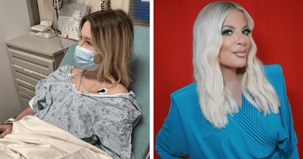 'The hits just keep coming': Tori Spelling shares heartbreaking photo as daughter Stella hospitalized