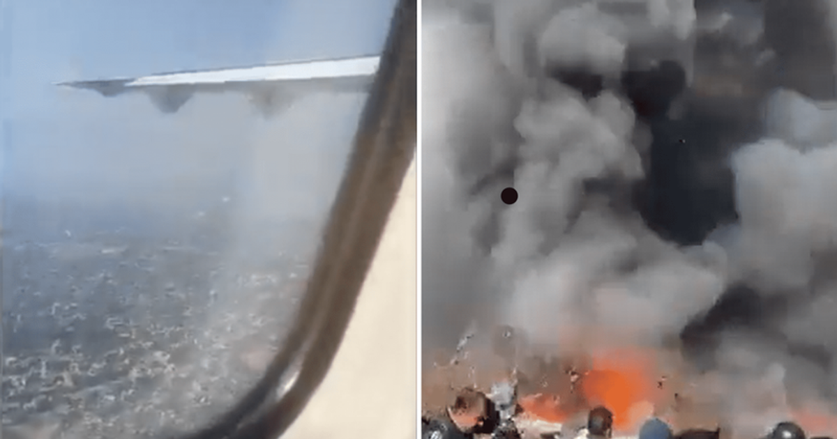 Nepal plane crash: Chilling video shot by passenger moments before disaster shows a 'hellish' scene