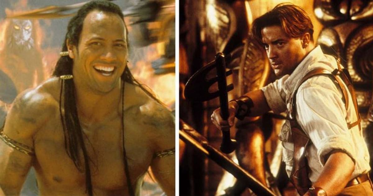 Brendan Fraser reveals Dwayne Johnson was 'just a piece of tape on a stick' in 'The Mummy Returns'