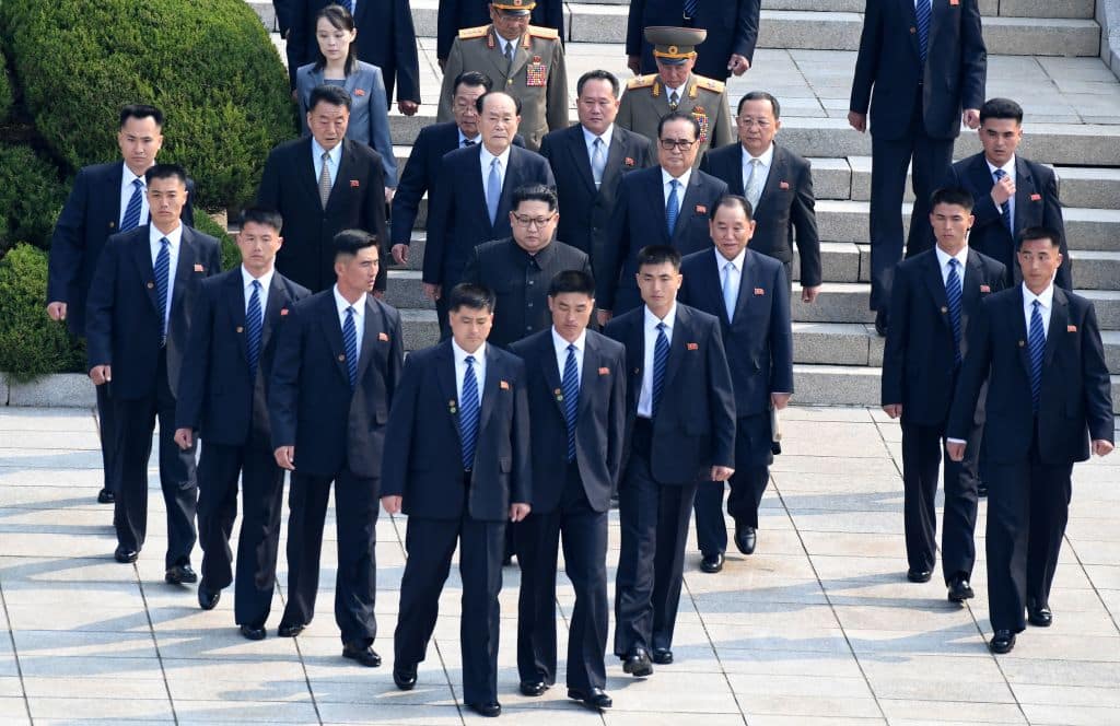 Meet Kim Jongun's running guardians; the bodyguards who protect the