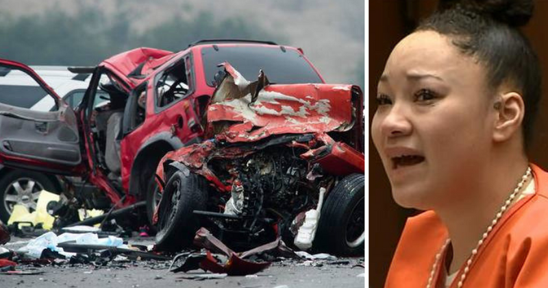Woman who killed six people in DUI wrong-way crash breaks down as she