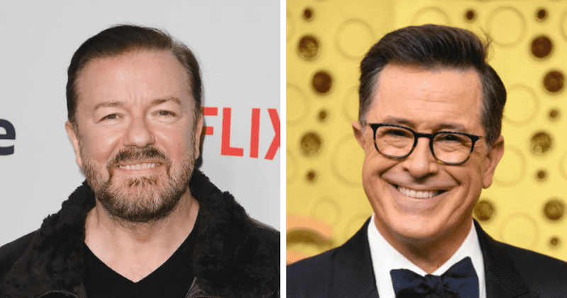 Ricky Gervais tells Stephen Colbert he dislikes the idea of dying but
