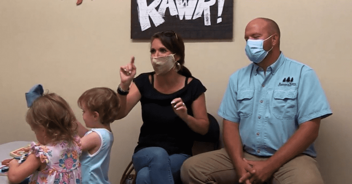 'Sweet Home Sextuplets' Eric and Courtney take the kids to speech