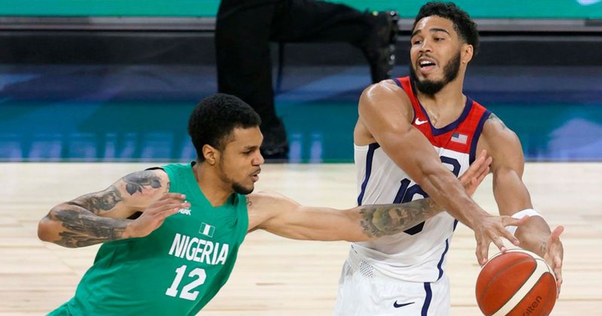 Fans rejoice after Nigeria's shock win over Team USA in pre-Olympics