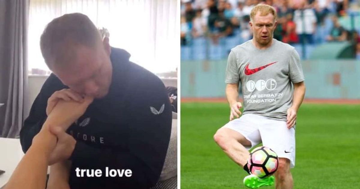 Paul Scholes Man United legend mocked for biting 20yrold daughter’s