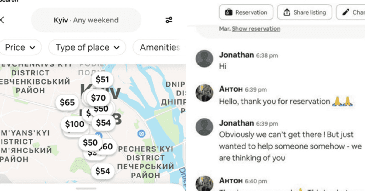 Airbnbs are sold out in the UKRAINE, here's why MEAWW