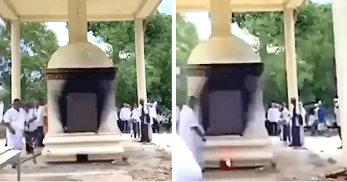 Buddhist priest dies in bizarre accident after funeral pyre EXPLODES