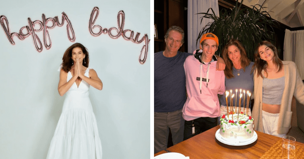 57 and Fabulous! Cindy Crawford shows off her moves in white dress as