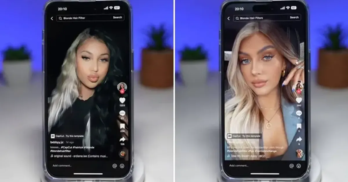 TikTok hair color changing filter Here's how to try virtual dyeing trend MEAWW