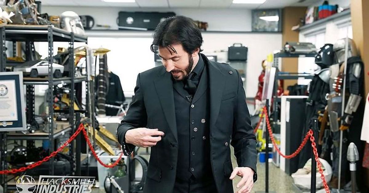 Hacksmith YouTuber builds John Wick styled real life bulletproof suit