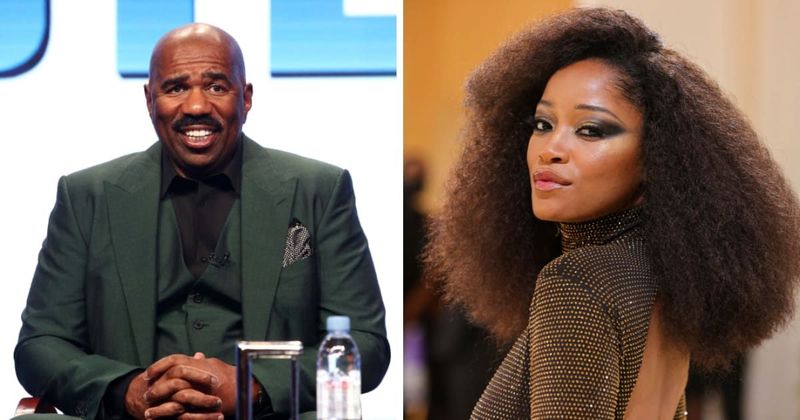Steve Harvey's video 'warning' Keke Palmer resurfaces, but Internet isn
