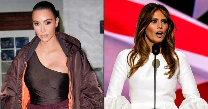 Kim Kardashian’s Christmas Decorations This Year Almost Mirror Melania Trump’s Decor
