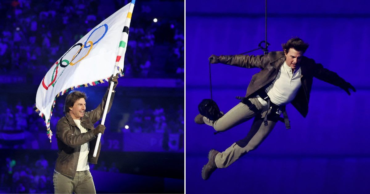 Tom Cruise’s Daring Olympics Stunt Mocked by Former Member: 'Shameless Plug for Scientology'