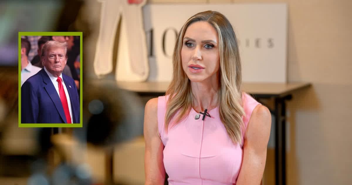 Lara Trump Mocked for Wearing 'Tacky' Trump Necklace During Interview: "Gaudy Gold Dog Collar"
